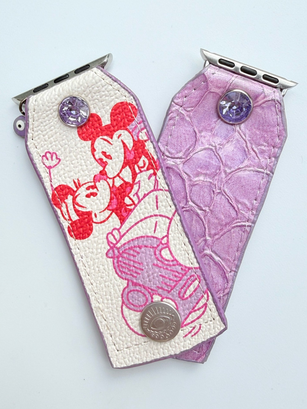 Watch Me Creations‎ Disney Mickey & Minnie Lilac Apple Watch Band